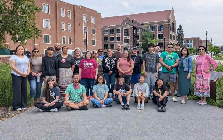BMCC students along others at the Health Science Summer Institute